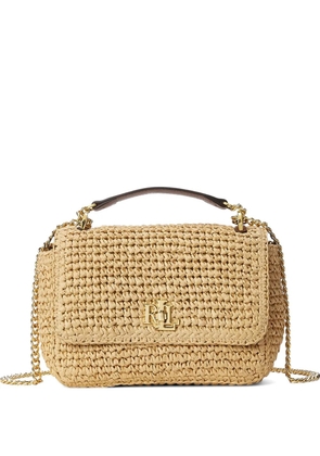 Lauren Ralph Lauren medium Sophee woven straw tote bag - Neutrals