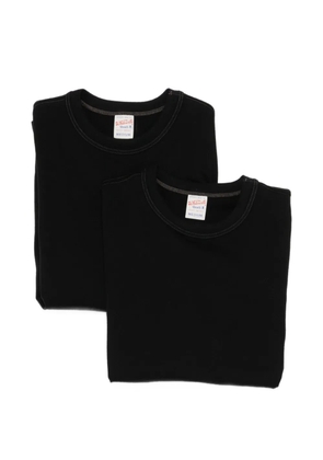 Whitesville cotton T-shirt (set of two) - Black