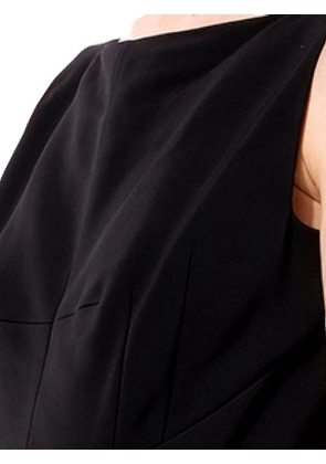 Balenciaga peplum crepe maxi dress - Black