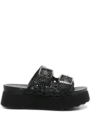 Cult 40mm braided sandals - Black
