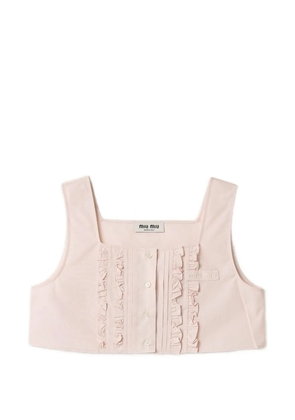 Miu Miu poplin crop top - Pink