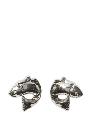 Jacquemus The Poisson sculpted earrings - Silver