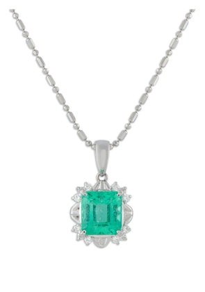 LB Exclusive emerald and diamond necklace - Silver