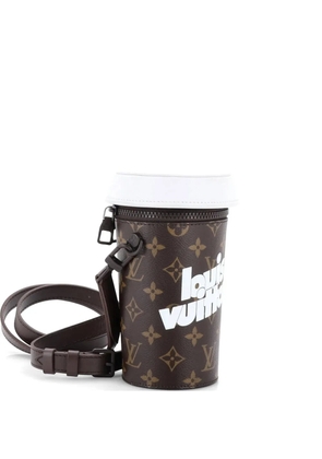 Louis Vuitton Pre-Owned Coffee Cup Convertible Pouch Everyday Signature Vintage Monogram Canvas crossbody bag - Brown