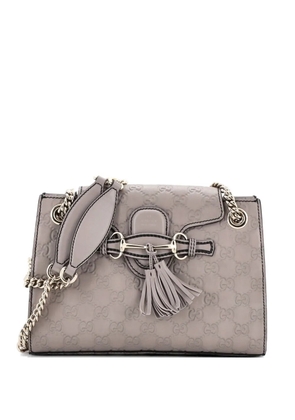 Gucci Pre-Owned Emily Chain Flap Guccissima Leather Small shoulder bag - Grey