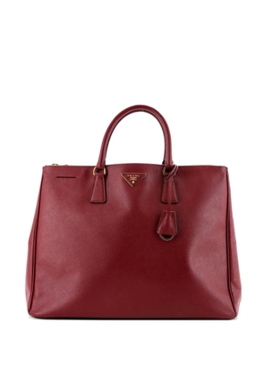 Prada Pre-Owned Double Zip Lux Saffiano Leather XL tote bag - Red