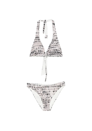 Fisico patterned halterneck bikini - Neutrals