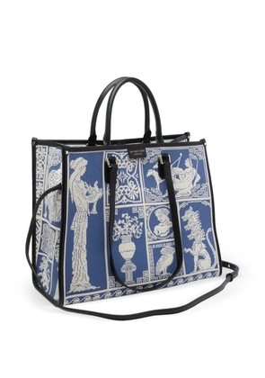 MY BEST BAG large Atena Agora' patterned tote bag - Blue