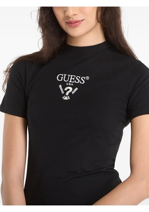 GUESS USA logo-print T-shirt dress - Black