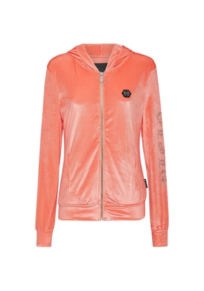 Philipp Plein logo-detail hoodie - Pink