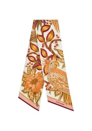 Ferragamo Parrots bandeau scarf - Orange