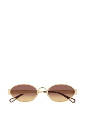 Chloé Eyewear oval-frame sunglasses - Gold