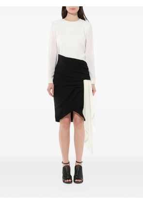 Givenchy asymmetrical-hem draped dress - Black