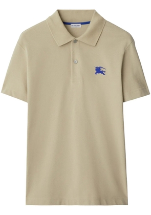 Burberry EKD-embroidered polo shirt - Neutrals