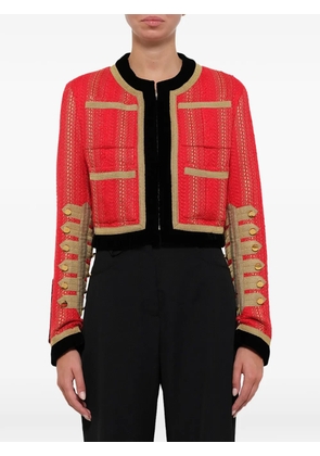 Givenchy cropped military-style jacket - Red