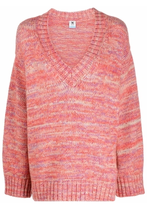 Missoni V-neck striped chunky jumper - Pink