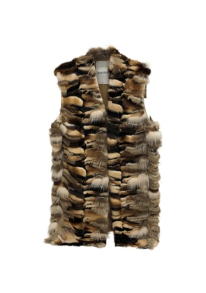 Valentino Garavani fur-panelled gilet - Neutrals