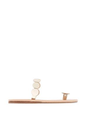 Ancient Greek Sandals Dirki disc-embellished sandals - Gold