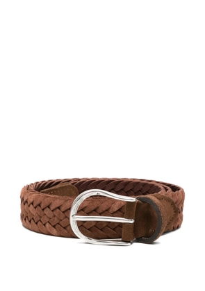 ERALDO braided suede belt - Brown