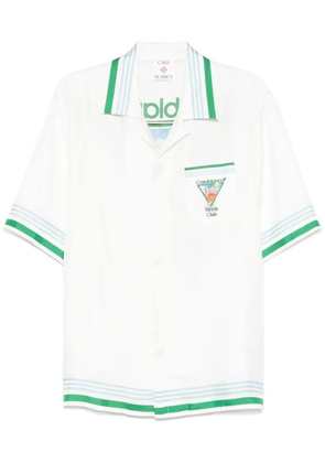 Casablanca printed bowling shirt - White