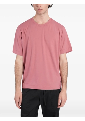 ALPHA STUDIO crew-neck short-sleeve T-shirt - Pink