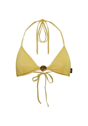 Moschino x Smiley logo-patch bikini - Yellow