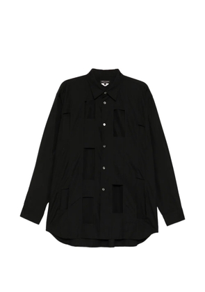 Comme des Garçons Homme Plus cutwork long-sleeve shirt - Black