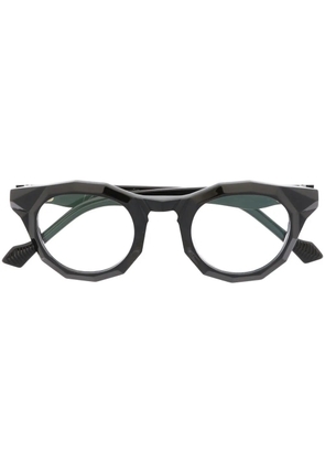 Yohji Yamamoto geometric frame glasses - Black