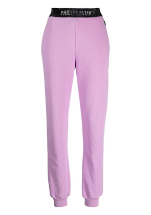 Philipp Plein logo-waistband track trousers - Purple