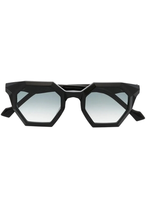 Yohji Yamamoto hexagonal gradient sunglasses - Black