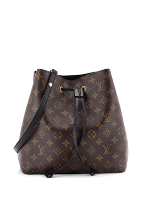 Louis Vuitton Pre-Owned NeoNoe Handbag Monogram Canvas with Leather MM bucket bag - Brown