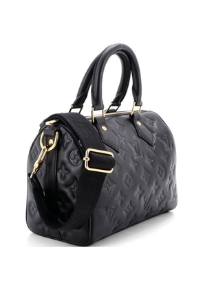 Louis Vuitton Pre-Owned Speedy Bandouliere Bag Monogram Embossed Lambskin 22 crossbody bag - Black