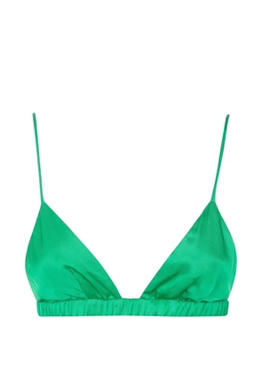 The Frankie Shop Nina triangle-cup elasticated-band top - Green