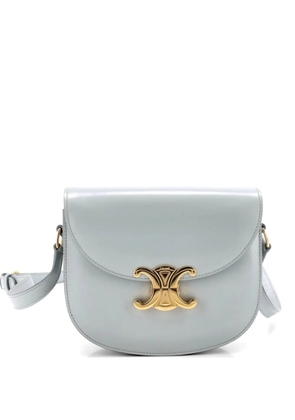 Celine Pre-Owned Triomphe Besace Clea Flap Bag Leather shoulder bag - Blue