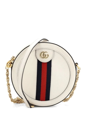 Gucci Pre-Owned Ophidia Round Shoulder Bag Leather Mini crossbody bag - Neutrals