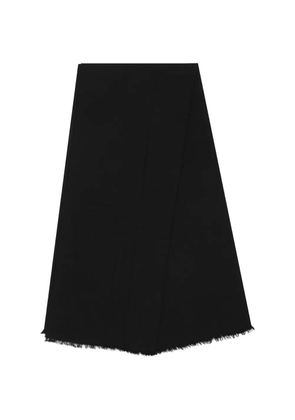 Rick Owens Foulard frayed-edge scarf - Black