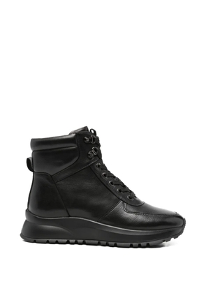 ADRIANNA FERETTI lace-up leather boots - Black