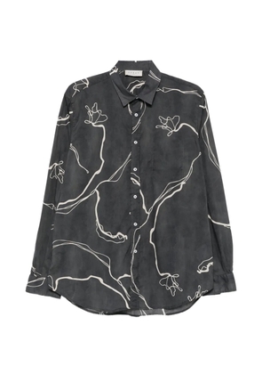 Paura Fedone abstract-print shirt - Grey