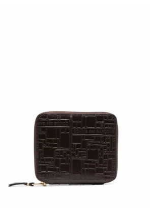 Comme Des Garçons Wallet embossed-logo wallet - Brown