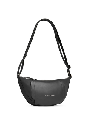 PIQUADRO Bum leather-panelled belt bag - Black
