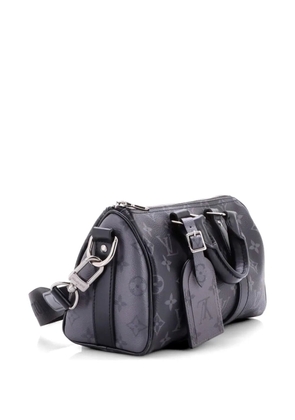 Louis Vuitton Pre-Owned Keepall Bandouliere Bag Reverse Monogram Eclipse Canvas 25 satchel - Black