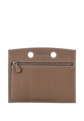 Hermès Pre-Owned Backpocket Togo 20 pouch - Grey