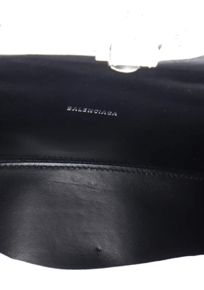 Balenciaga Pre-Owned Hourglass Top Handle Bag Crocodile Embossed Leather XS satchel - Silver