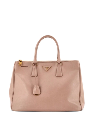 Prada Pre-Owned Double Zip Lux Saffiano Leather Large tote bag - Neutrals