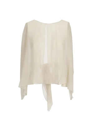 Antonelli sheer scarf - Neutrals