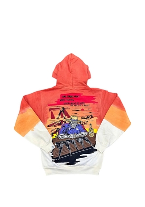 Warren Lotas graphic-print hoodie - Orange