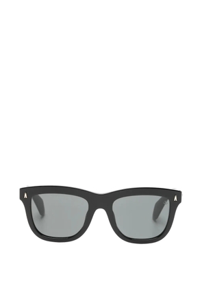 Moncler Eyewear Bronzz logo-plaque rectangle-frame sunglasses - Black