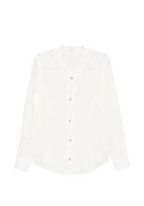 Eleventy V-neck buttoned shirt - Neutrals