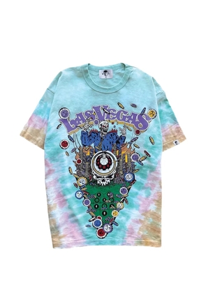 Warren Lotas Vegas Roulette tie-dye T-shirt - Blue