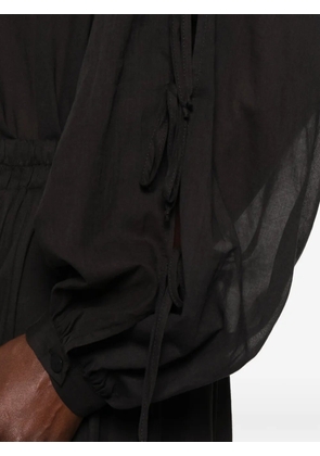 PHILIA LOFT cut-out tie-fastening blouse - Black